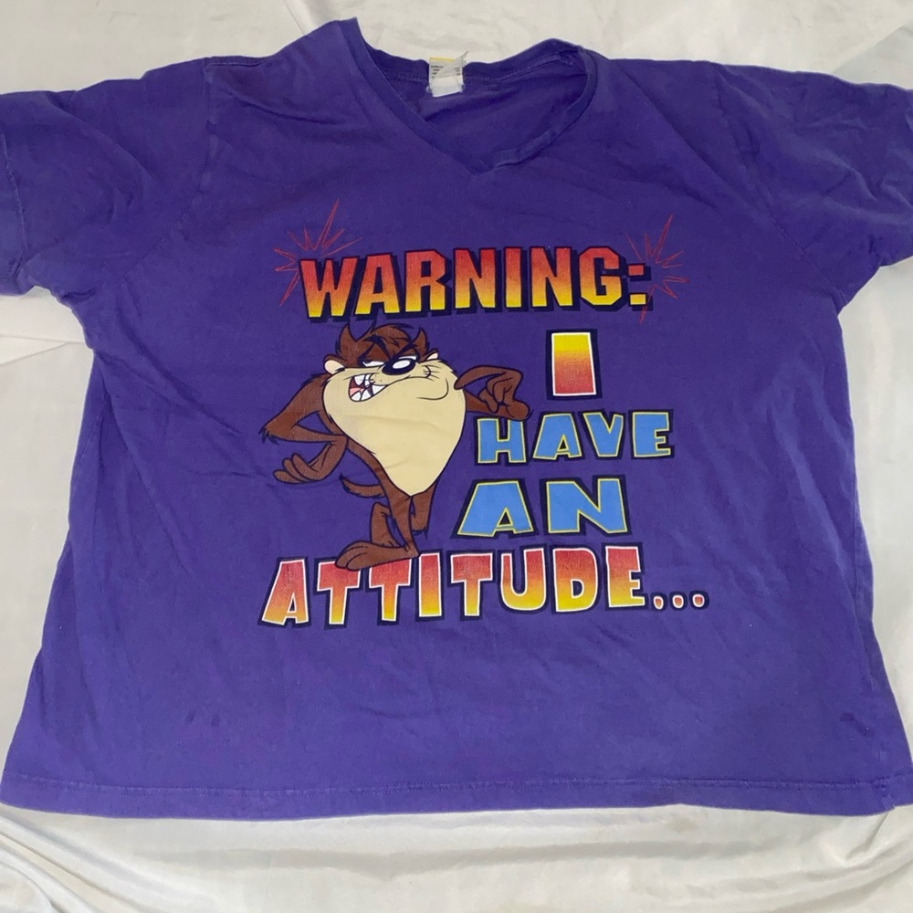 Vtg Looney Tunes 2002Women’s Tax T Shirt No Size Tag Use Measurements